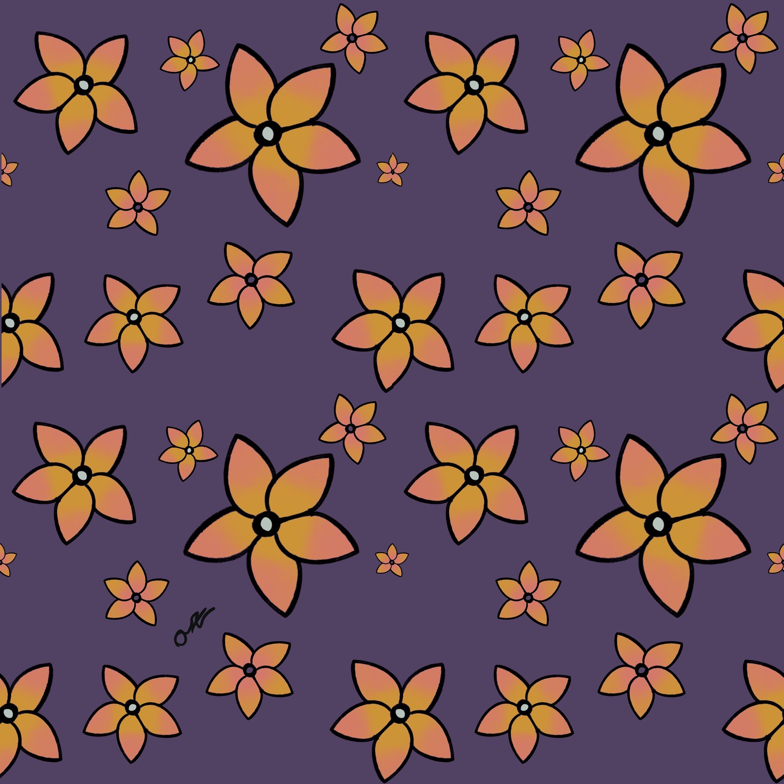 Sunset flowers - image 1 - student project