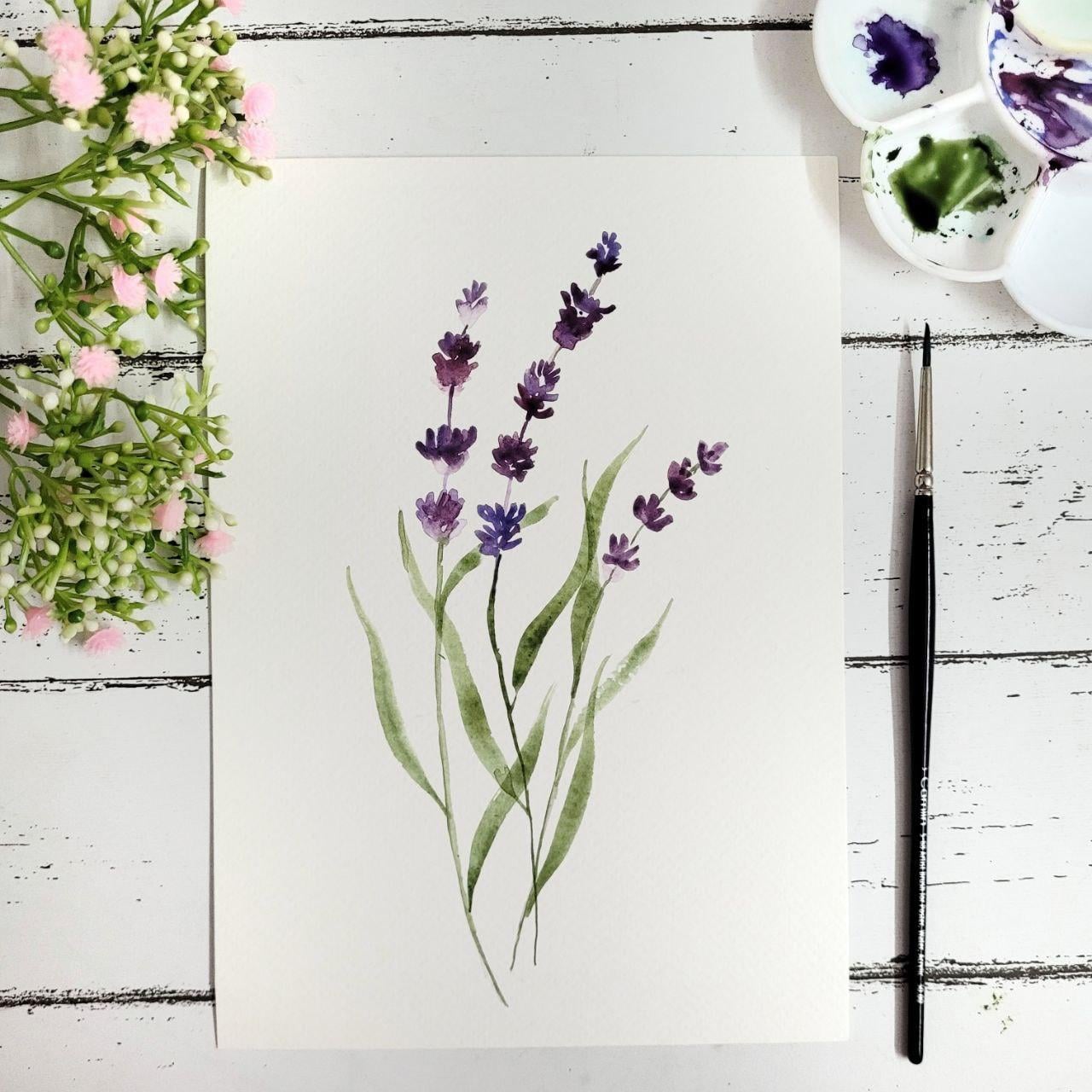 Loose Watercolor Florals - image 1 - student project