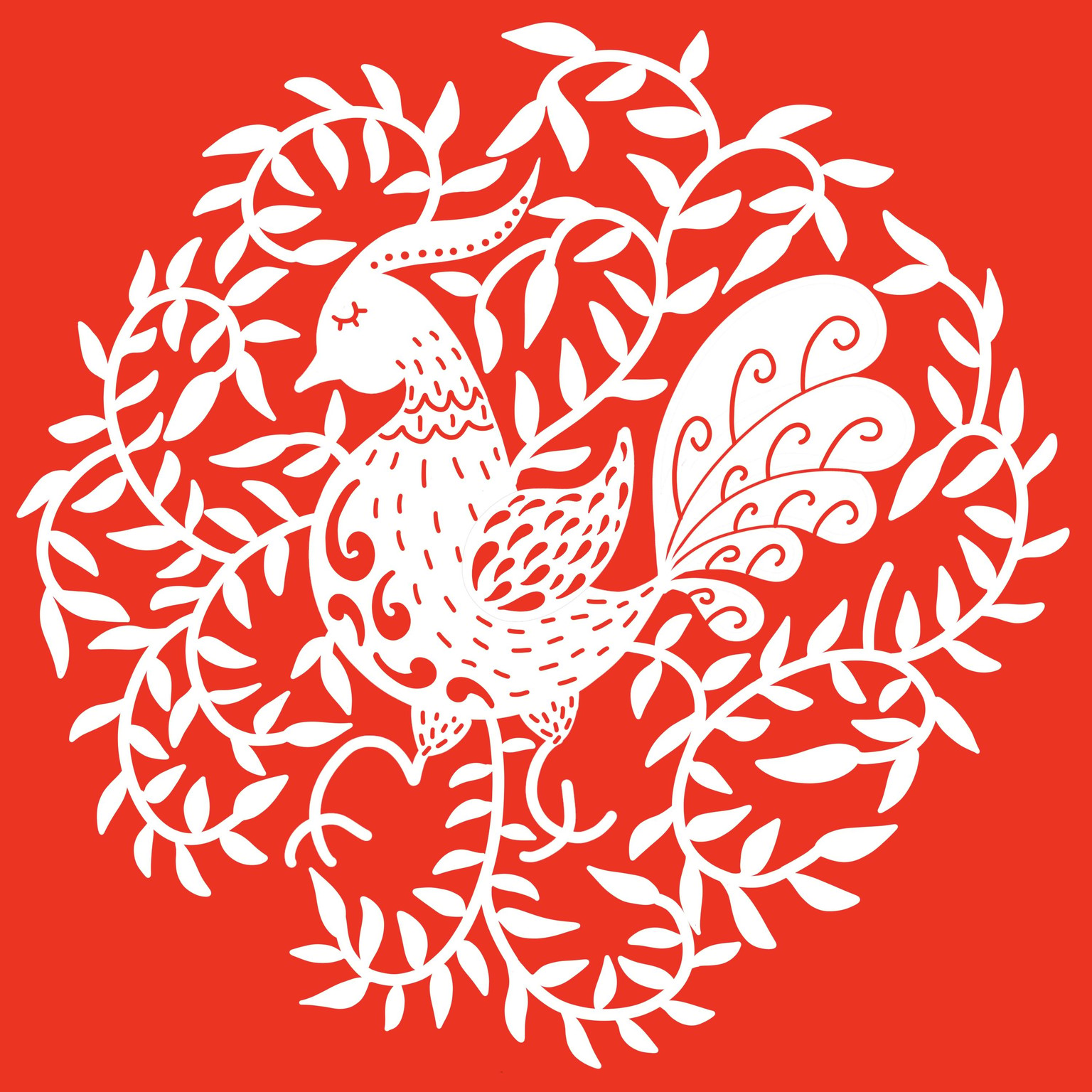 Folk art papercut - image 1 - student project