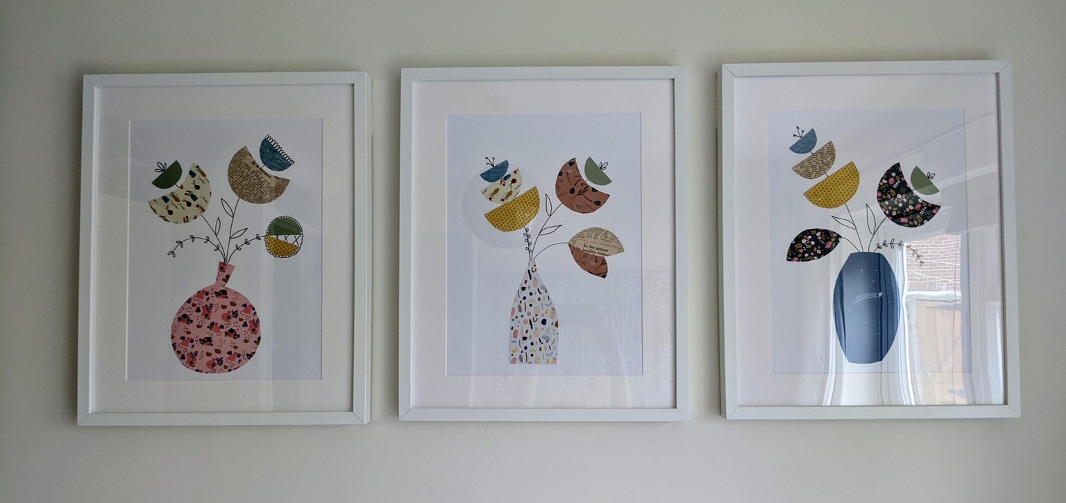 Framed flowers - image 1 - student project