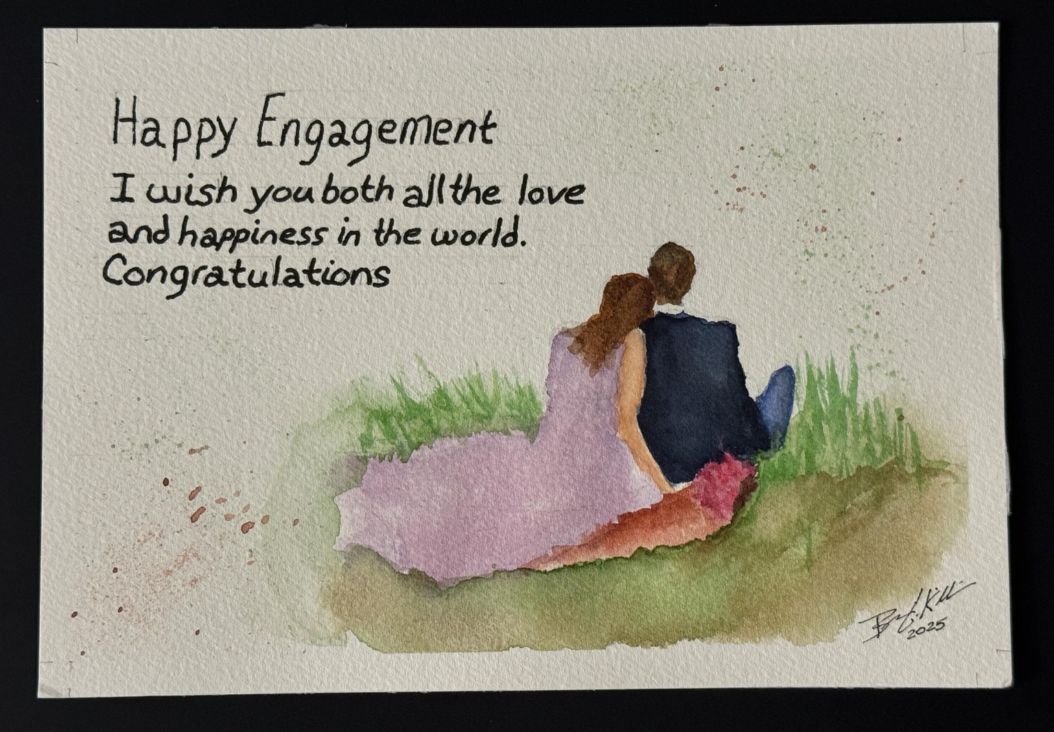 Last minute engagement card - image 1 - student project