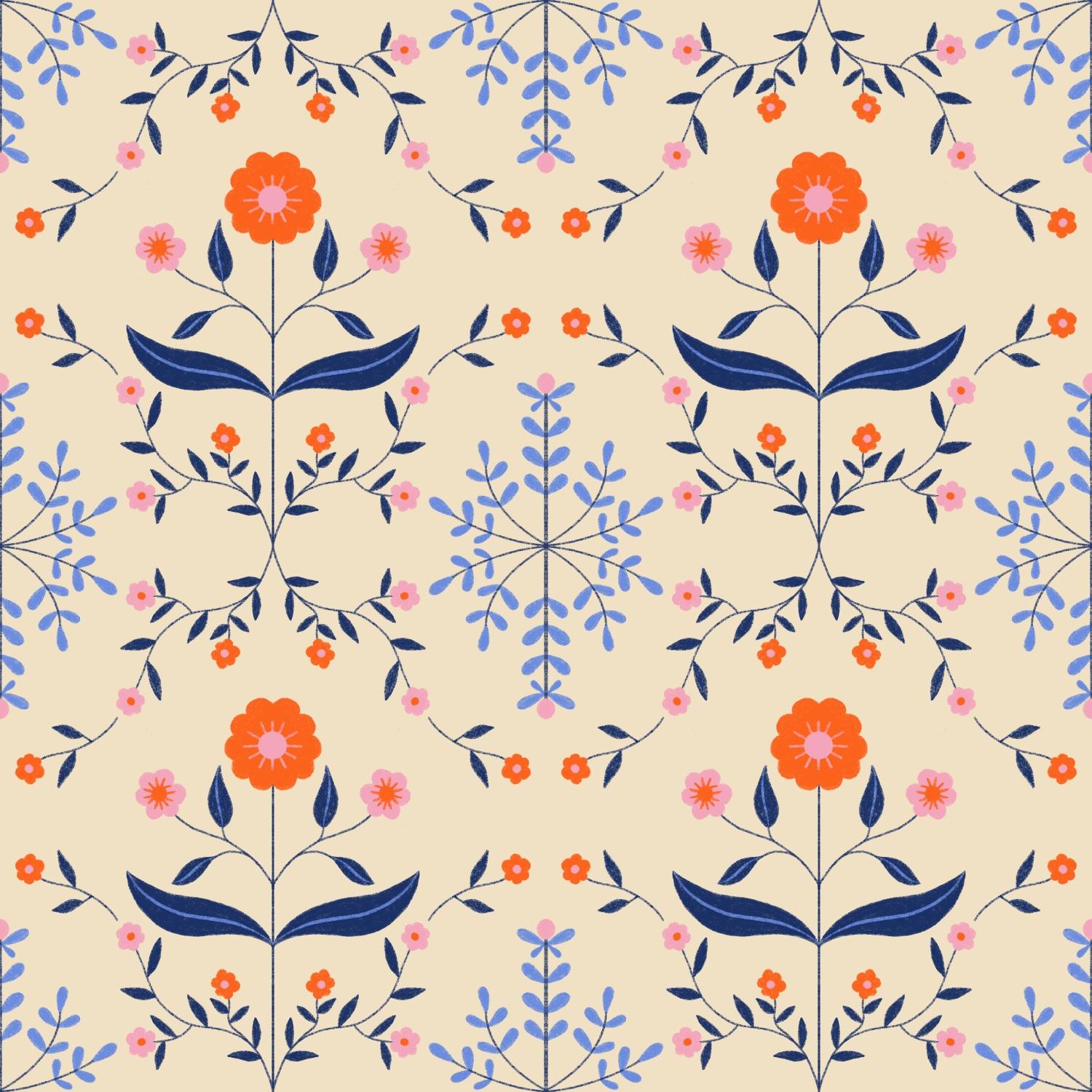 How to create a symmetric pattern in Procreate - image 2 - student project