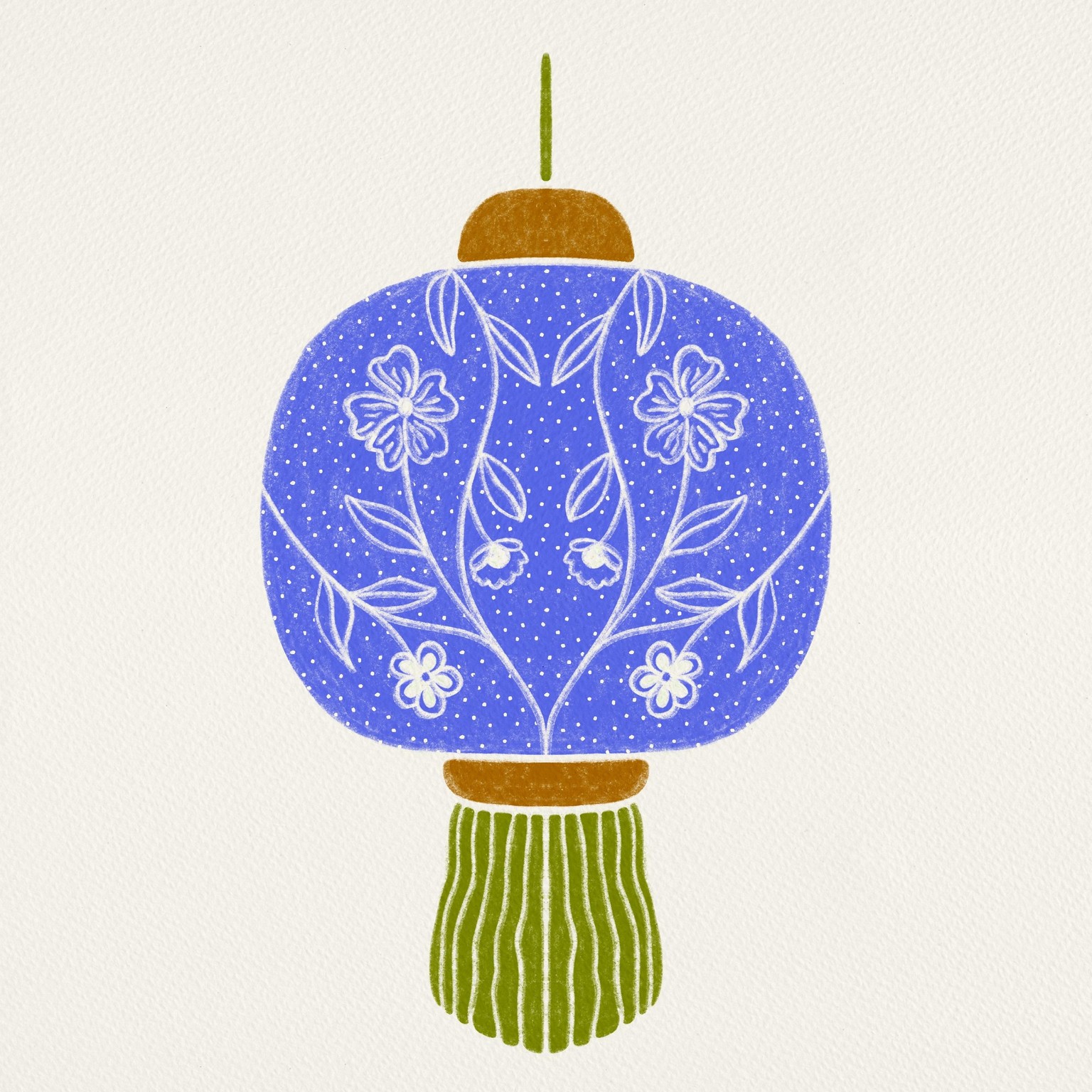 Chinese Lantern Illustration in Procreate - image 1 - student project