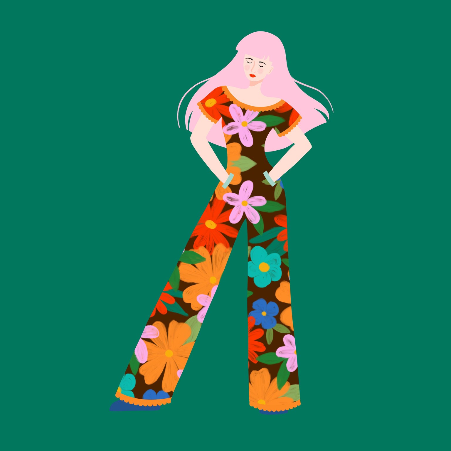 Stylized Character Illustration in Procreate - image 1 - student project