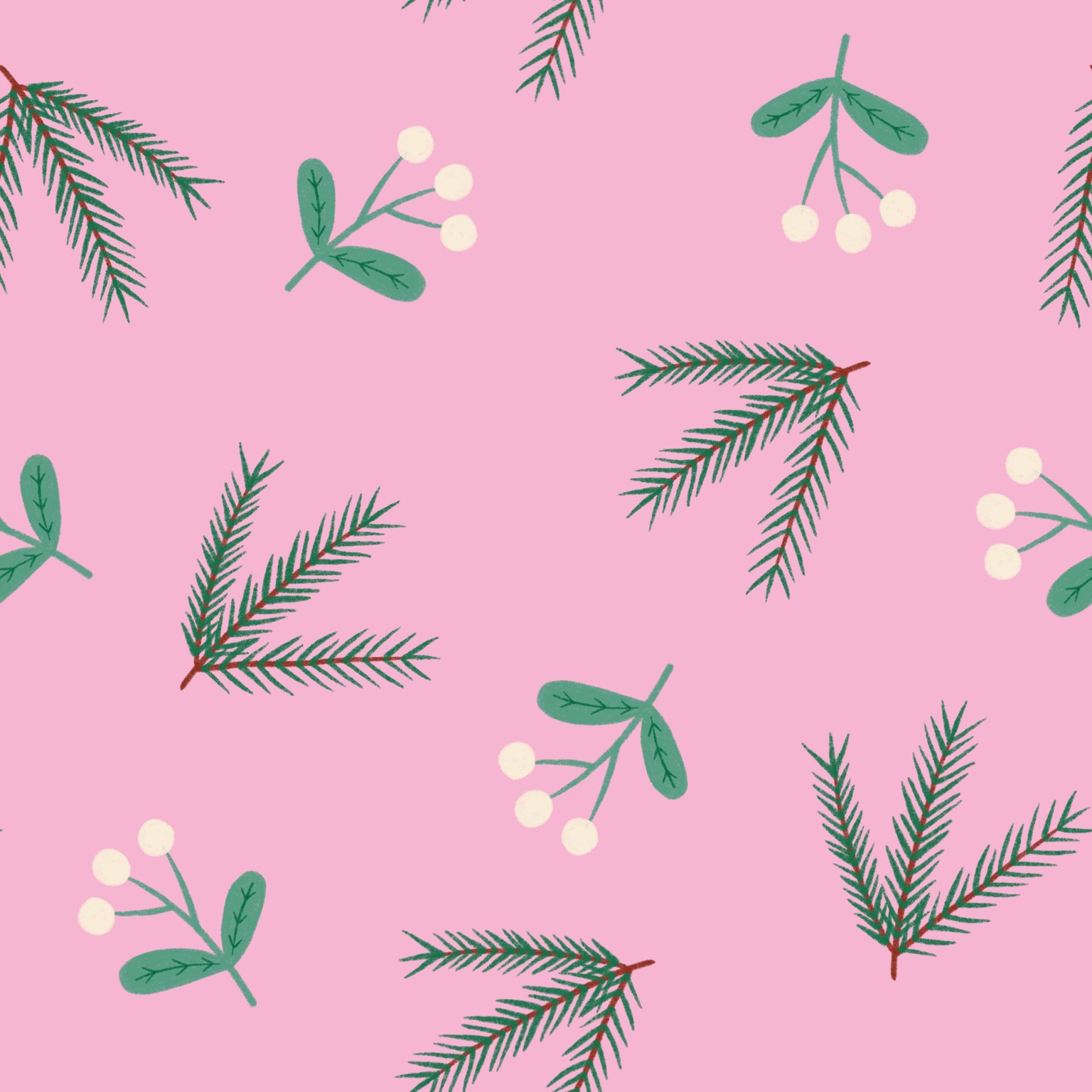 Christmas Mini Pattern Collection in Procreate - image 2 - student project