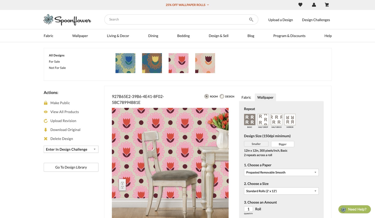 Custom Wallpaper Design: Create Your Own Using Procreate & Spoonflower - image 3 - student project