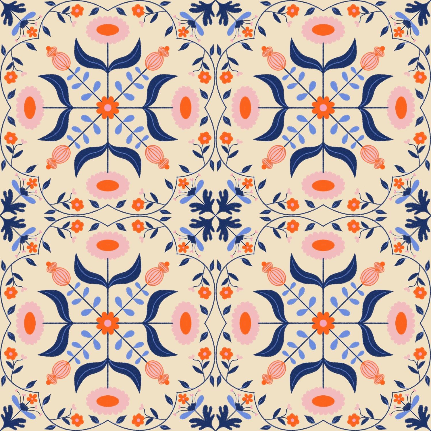 How to create a symmetric pattern in Procreate - image 7 - student project