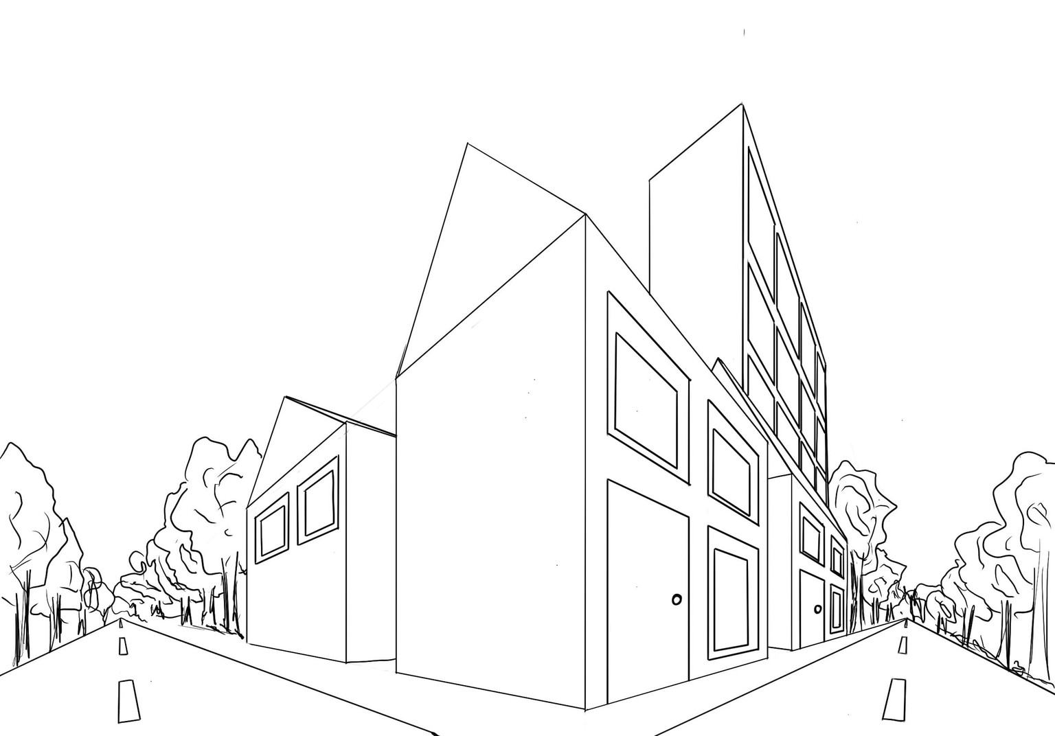 6 different perspective views, thanks so much for the fun lessons!  I drew them - image 2 - student project