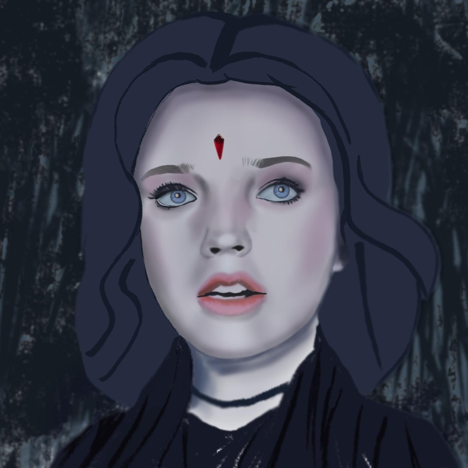 Skin Shading - Raven, Teen Titans - image 1 - student project