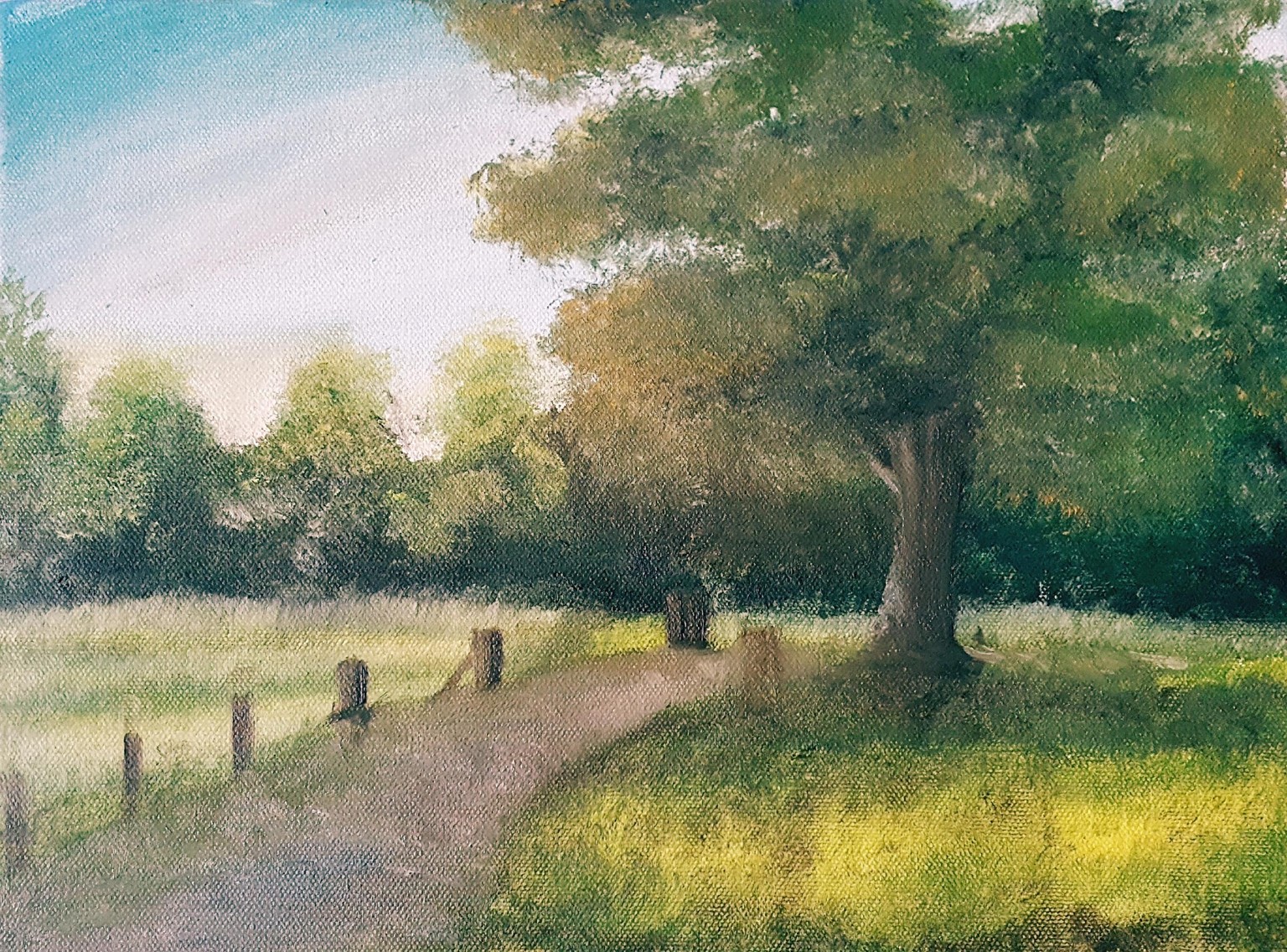 Oil Landscape painting by Juana Jijo - image 1 - student project
