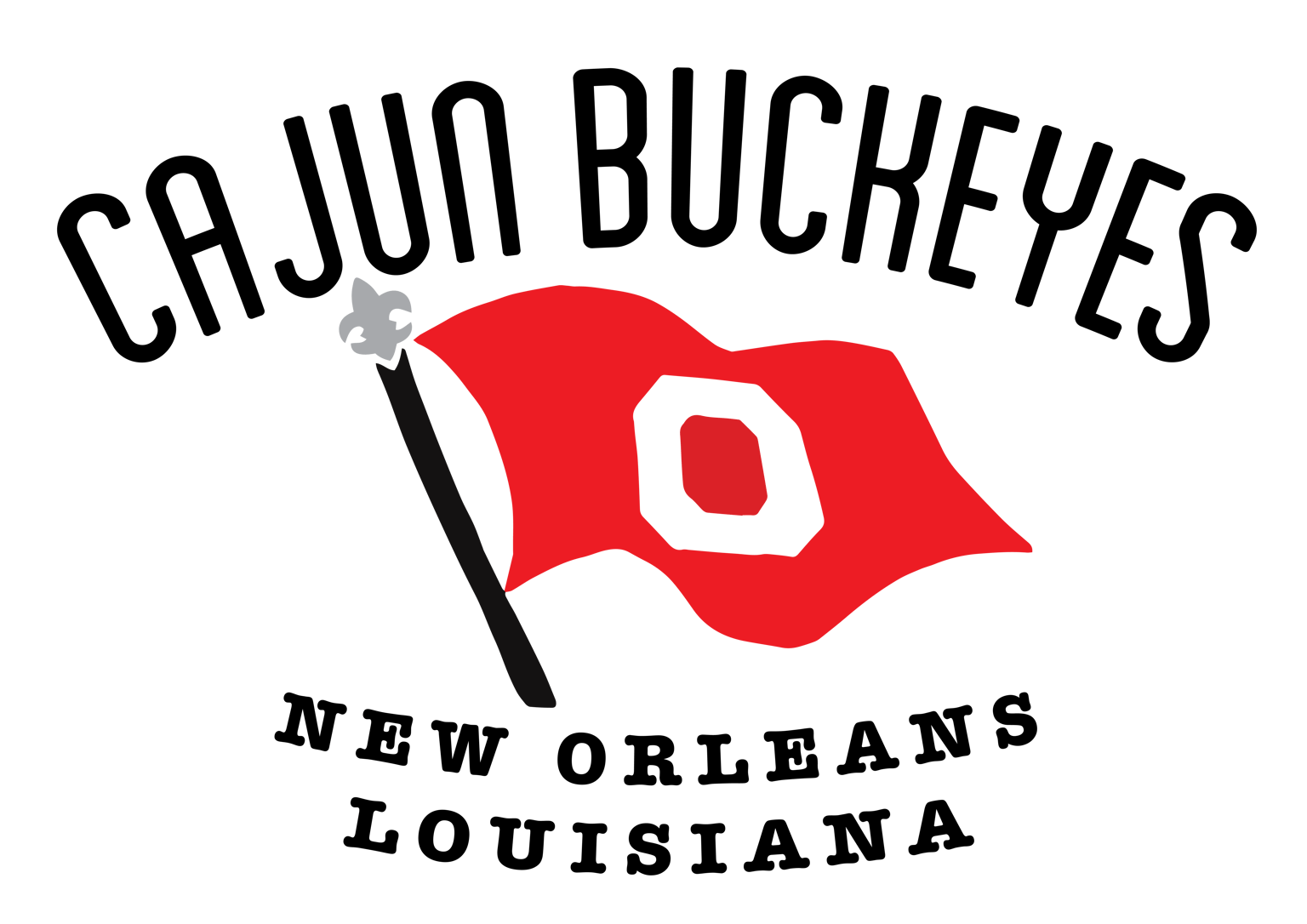 Cajun Buckeyes T-Shirt - image 4 - student project