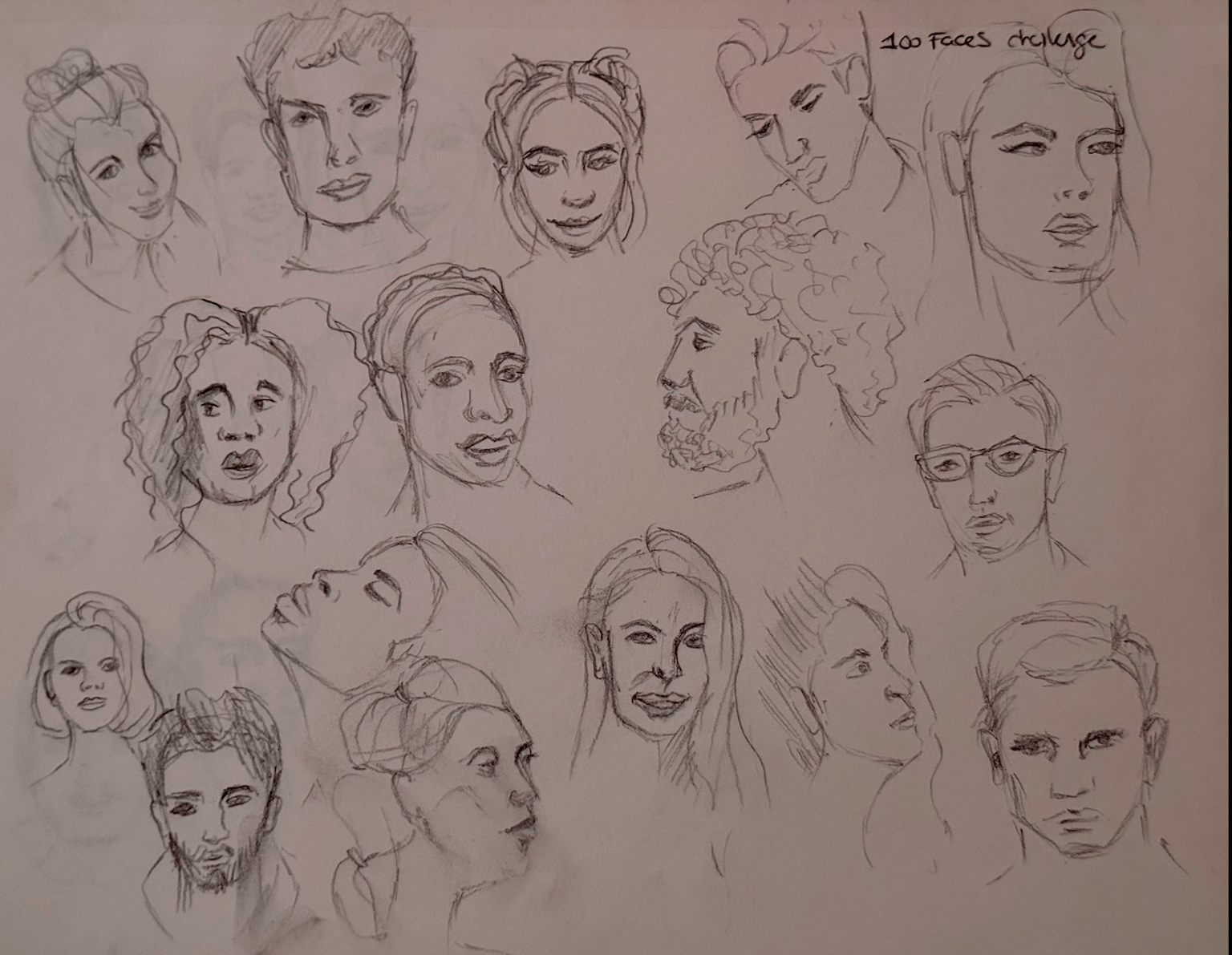 Quick Face Sketches - image 1 - student project