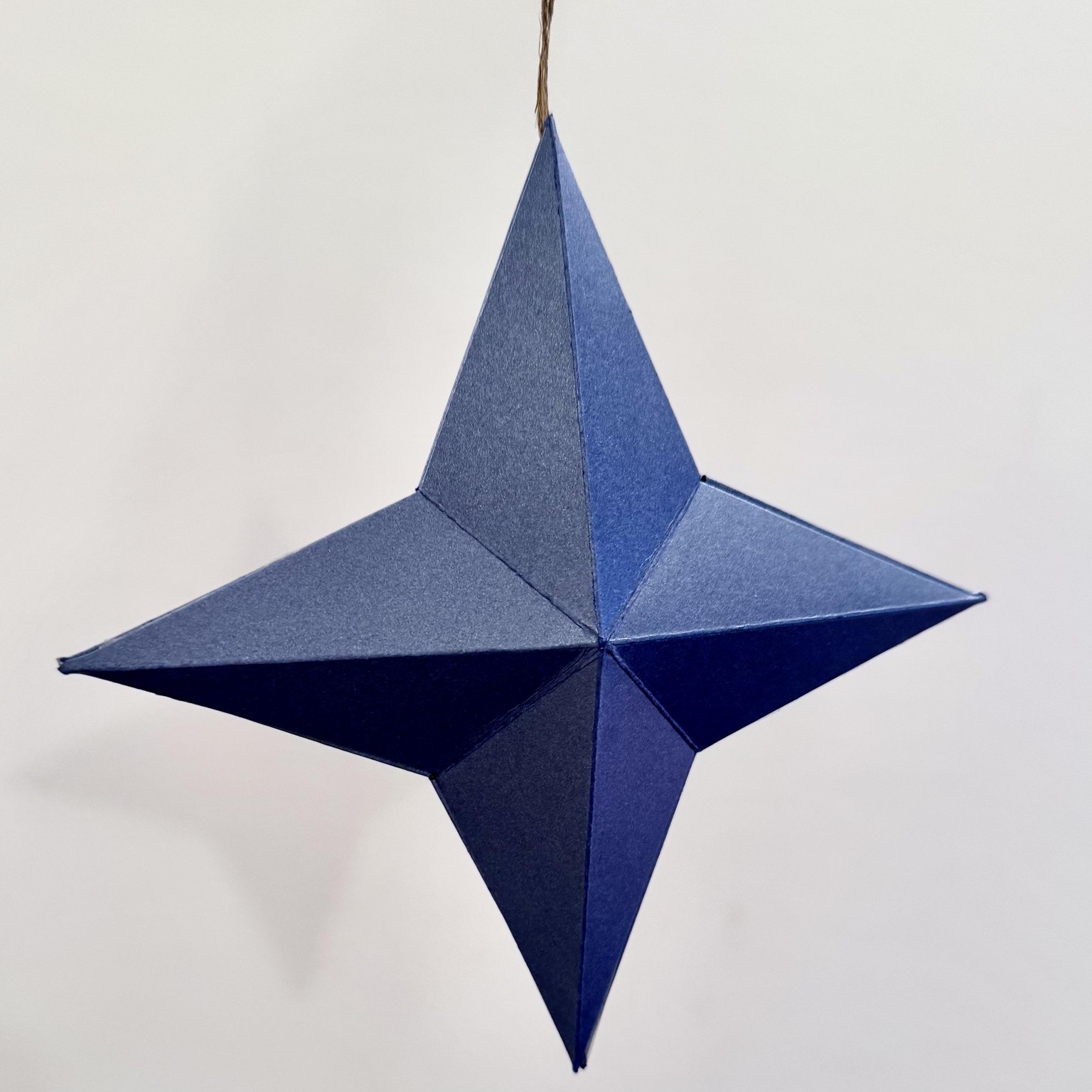Geometric Star paper Ornament - image 4 - student project