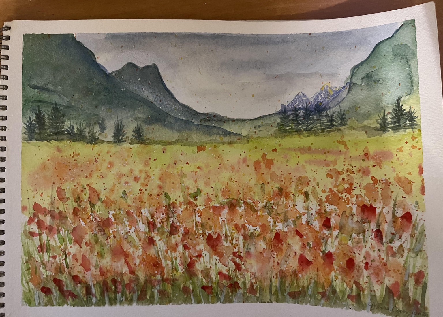 Mountain scene - image 1 - student project