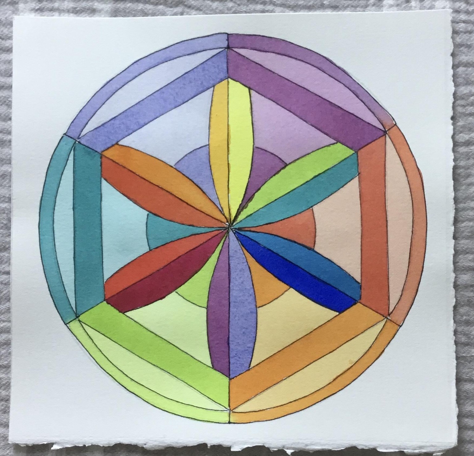 Part 3 flower mandala - image 2 - student project