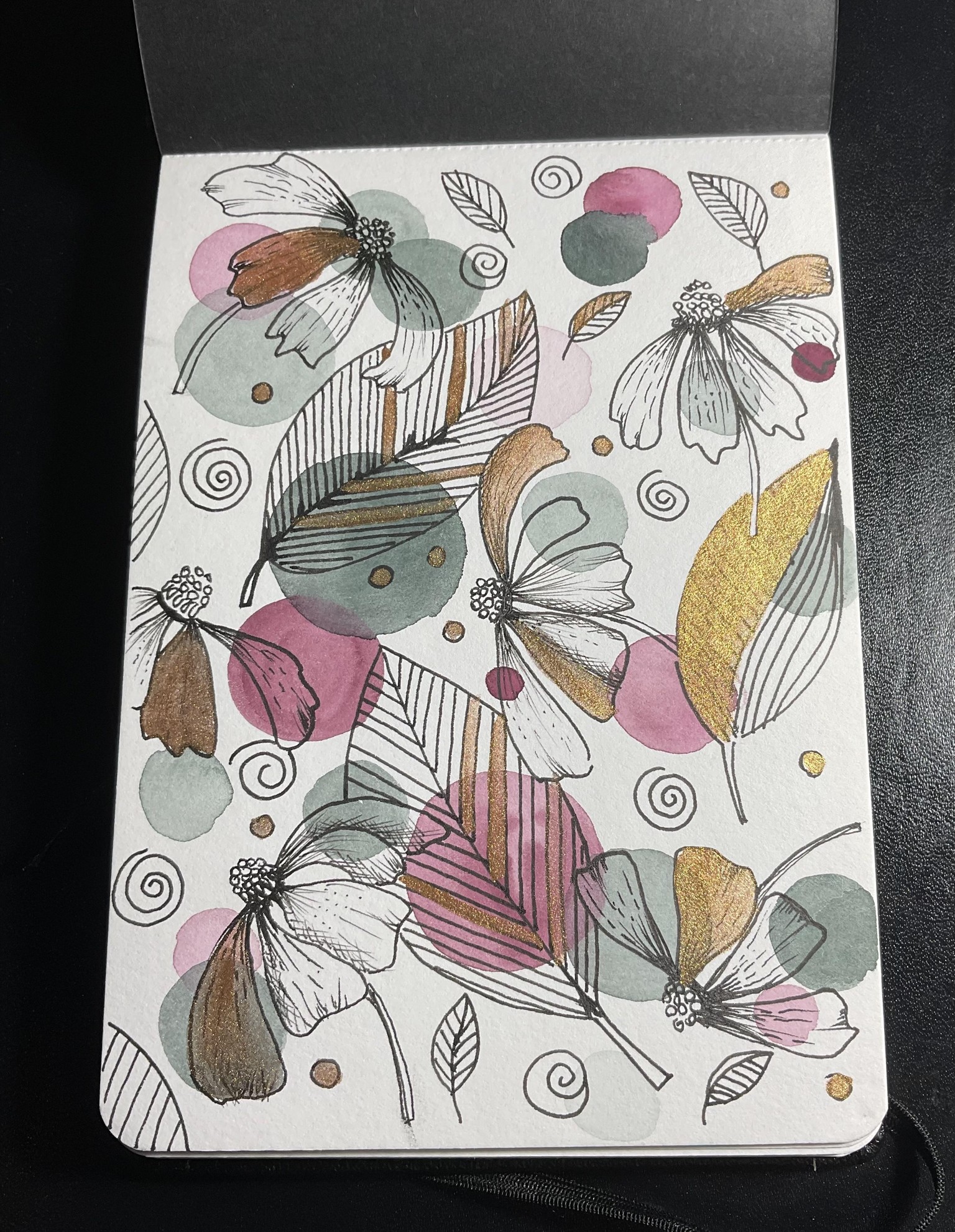 Watercolor with doodles - image 1 - student project