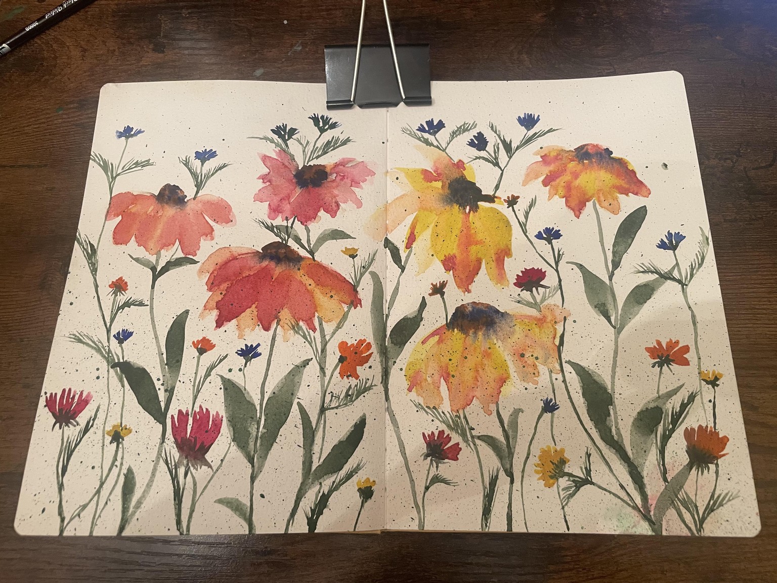 Florals and ink - image 1 - student project