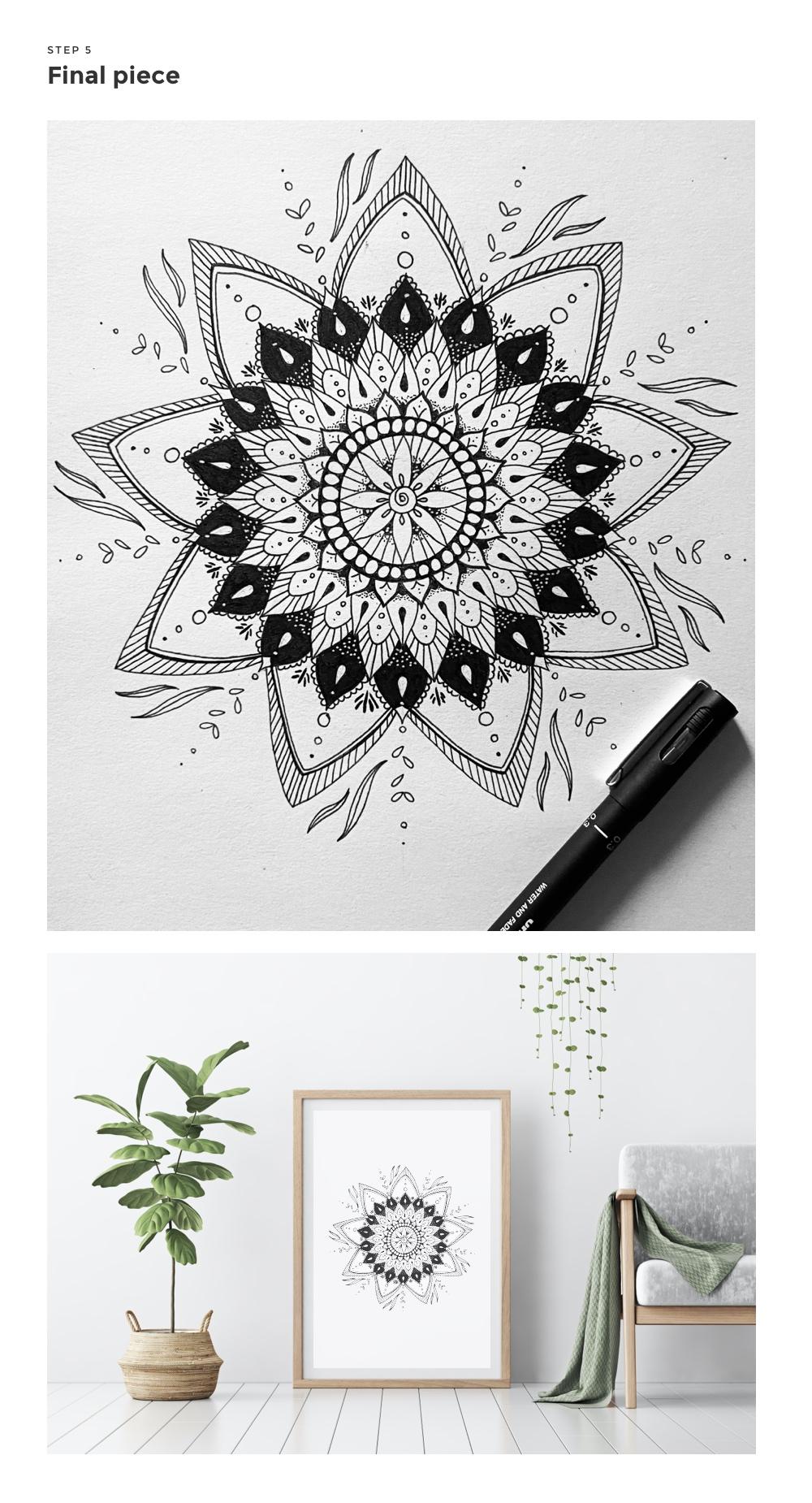 Botanical Mandala - image 5 - student project