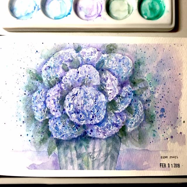 Dreamy Hydrangeas - image 2 - student project