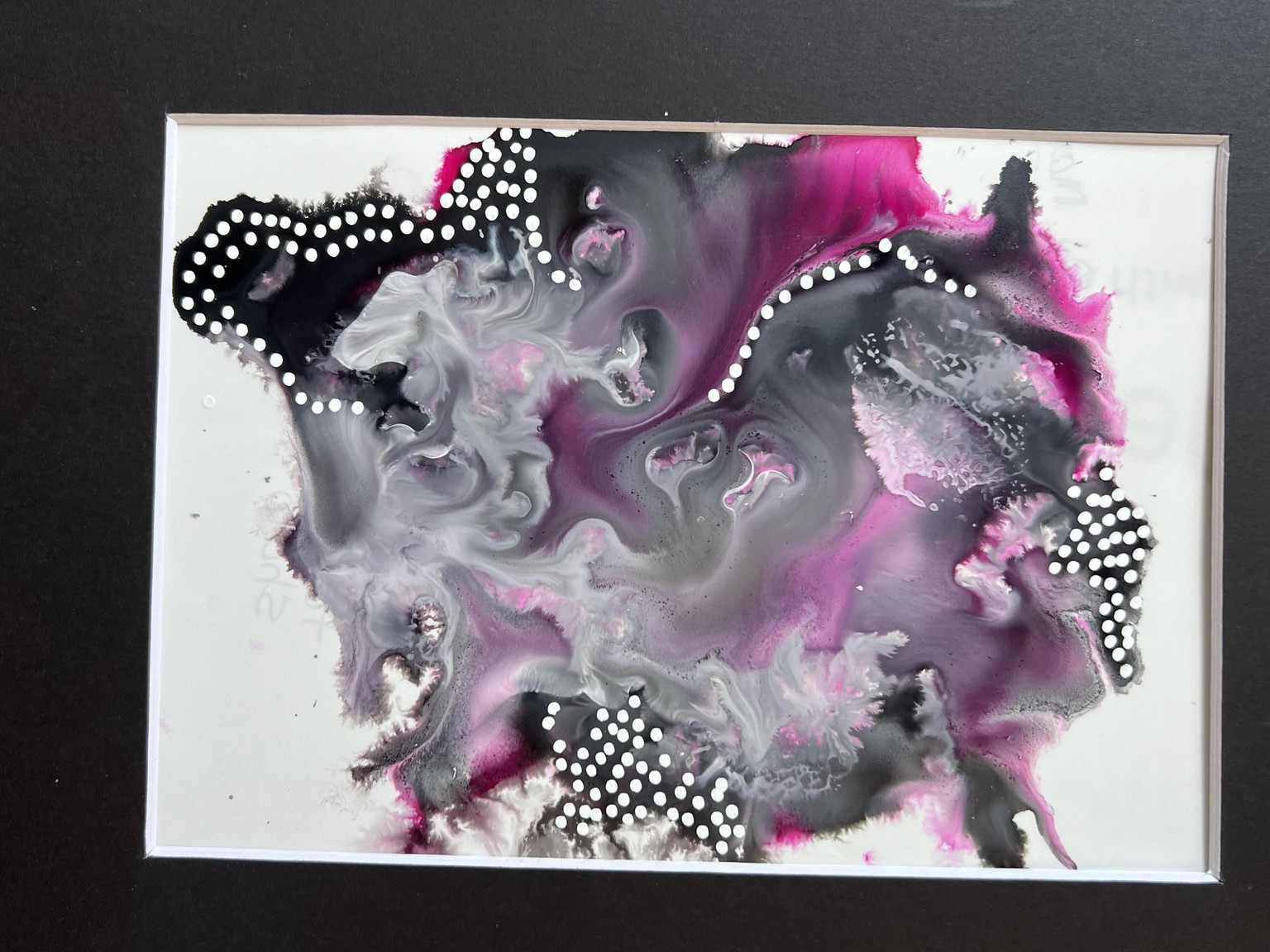 Abstracts using Acrylics Inks & Mineral Paper - image 6 - student project