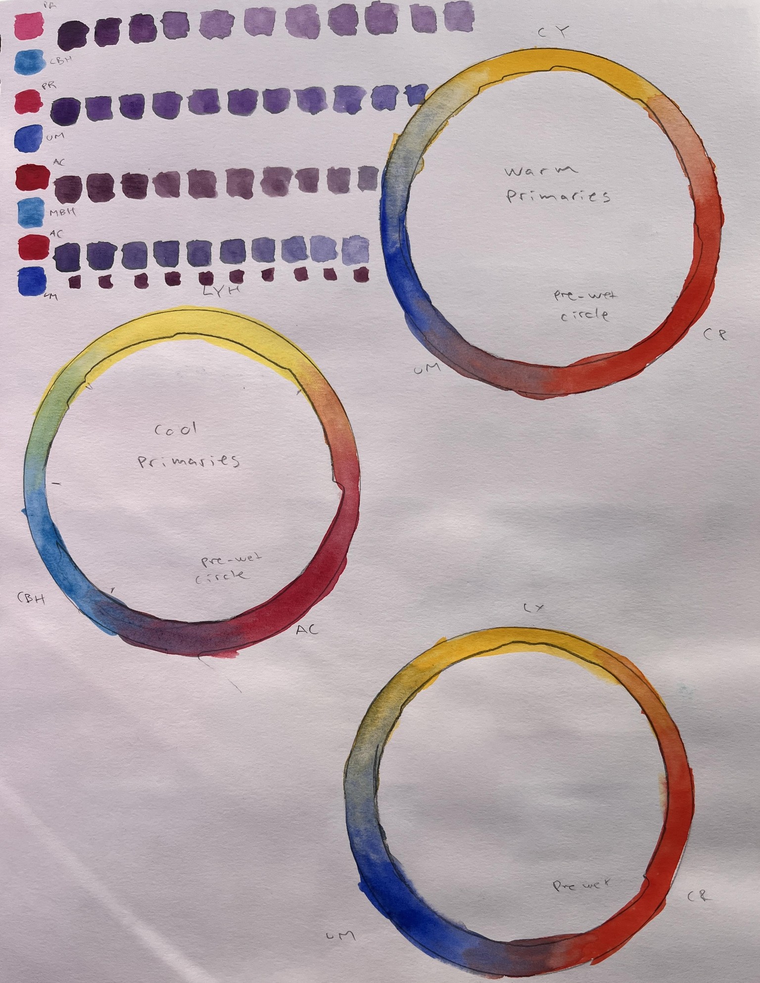 Watercolor Mixing and Matching - image 3 - student project