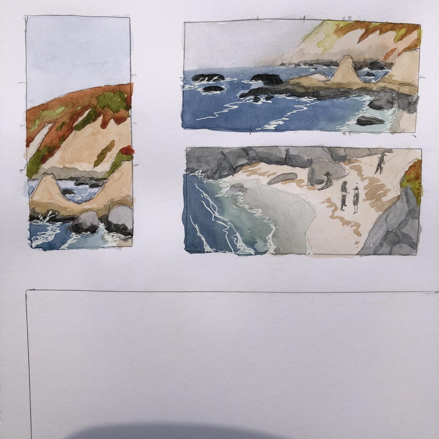 Coastal Watercolor Landscapes - image 1 - student project
