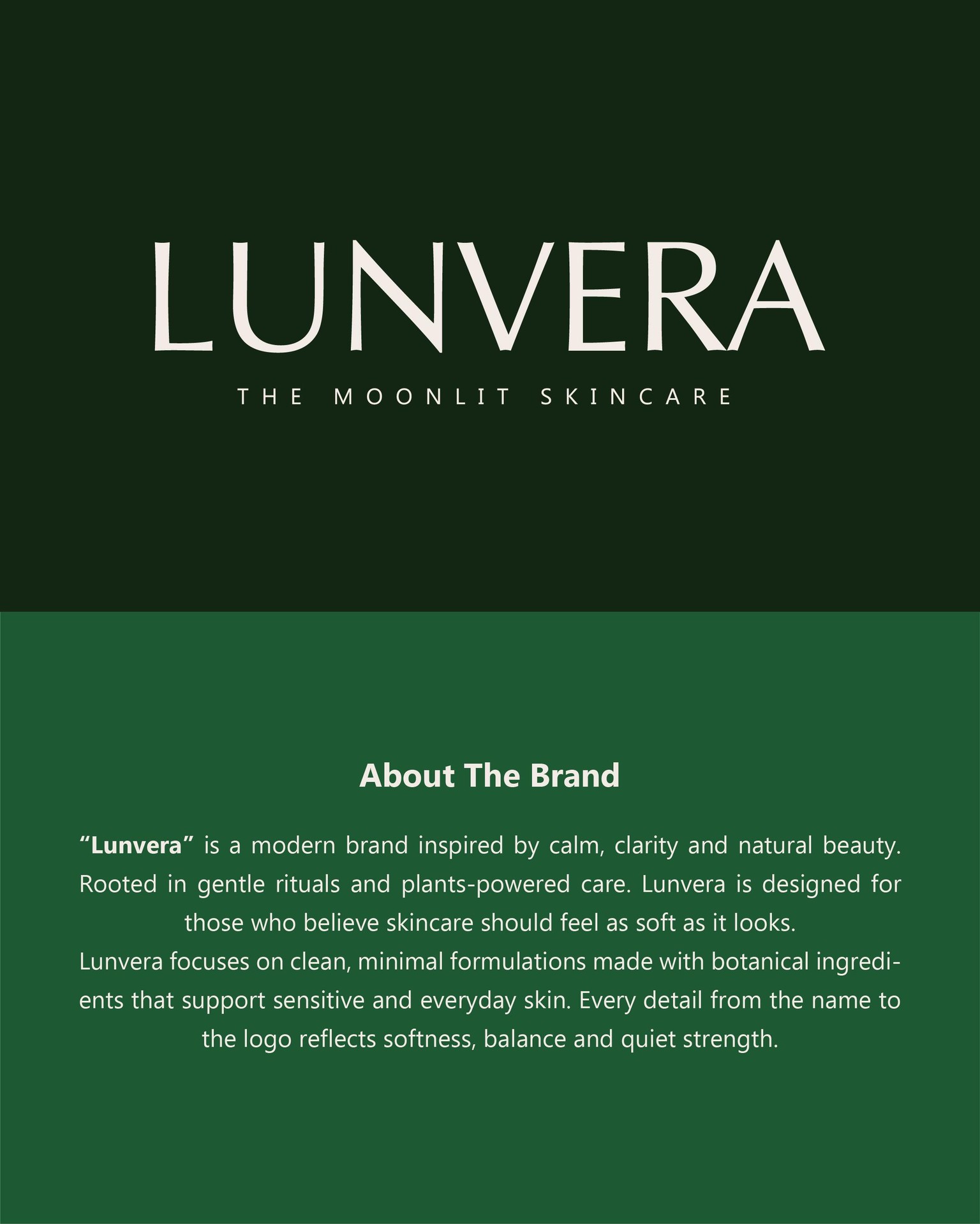 Lunvera (Skincare brand identity) - image 1 - student project
