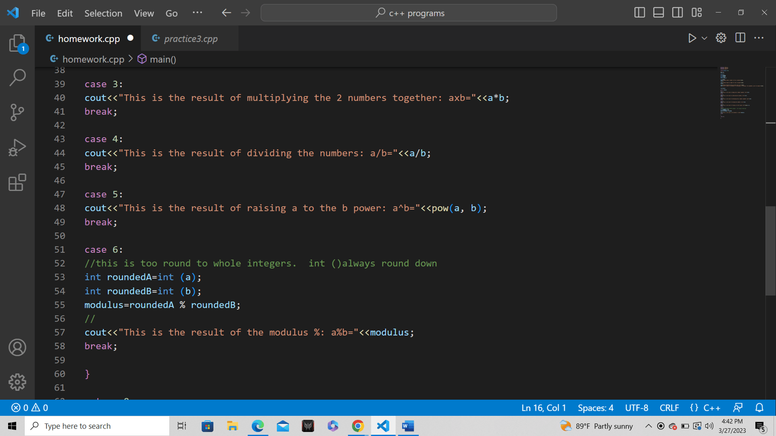 calculator Assignment. - image 4 - student project