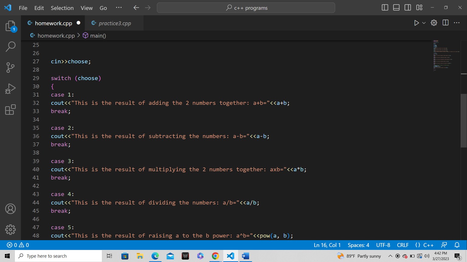 calculator Assignment. - image 3 - student project