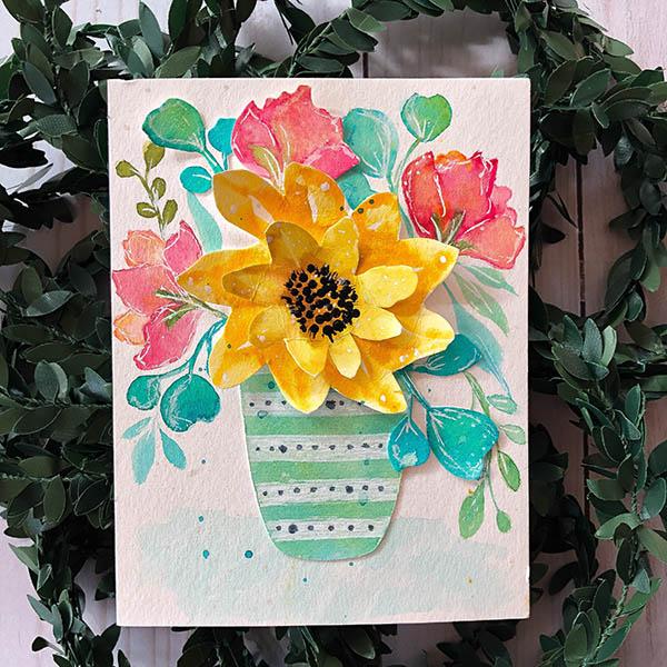 3D Paper Art Sunflowers - image 1 - student project
