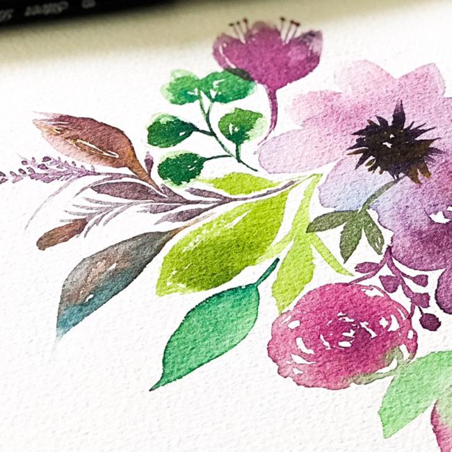 Painting Flowy Flowy Florals - image 3 - student project