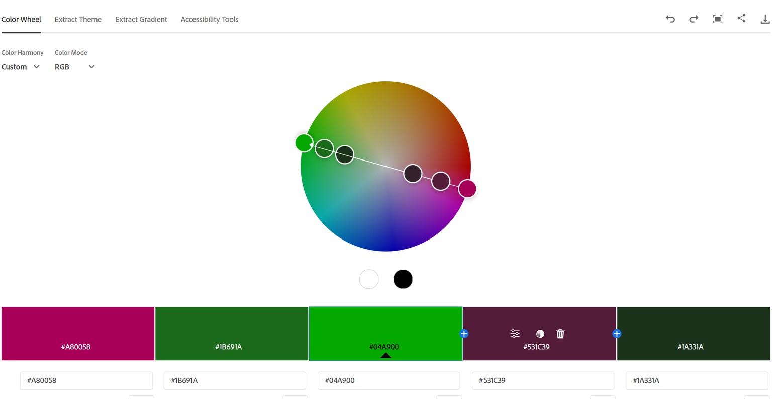 How to Create Color Palettes for Web & UI Design in Figma - image 1 - student project