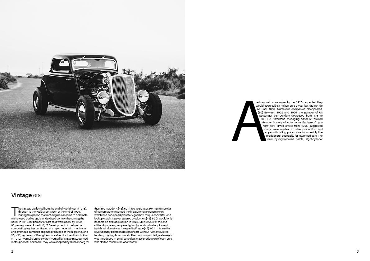 Universe, History of automobile, symmetrical and asymmetrical balance - image 11 - student project