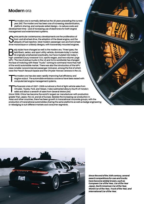 Universe, History of automobile, symmetrical and asymmetrical balance - image 12 - student project