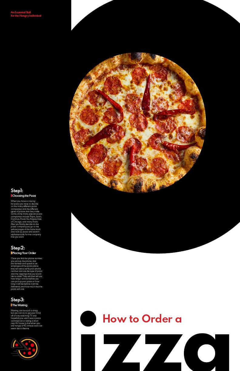 How to order a pizza poster + Ice cream + Koala = ? - image 7 - student project