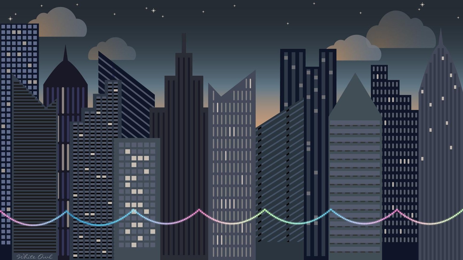 Nighttime cityscape - image 2 - student project