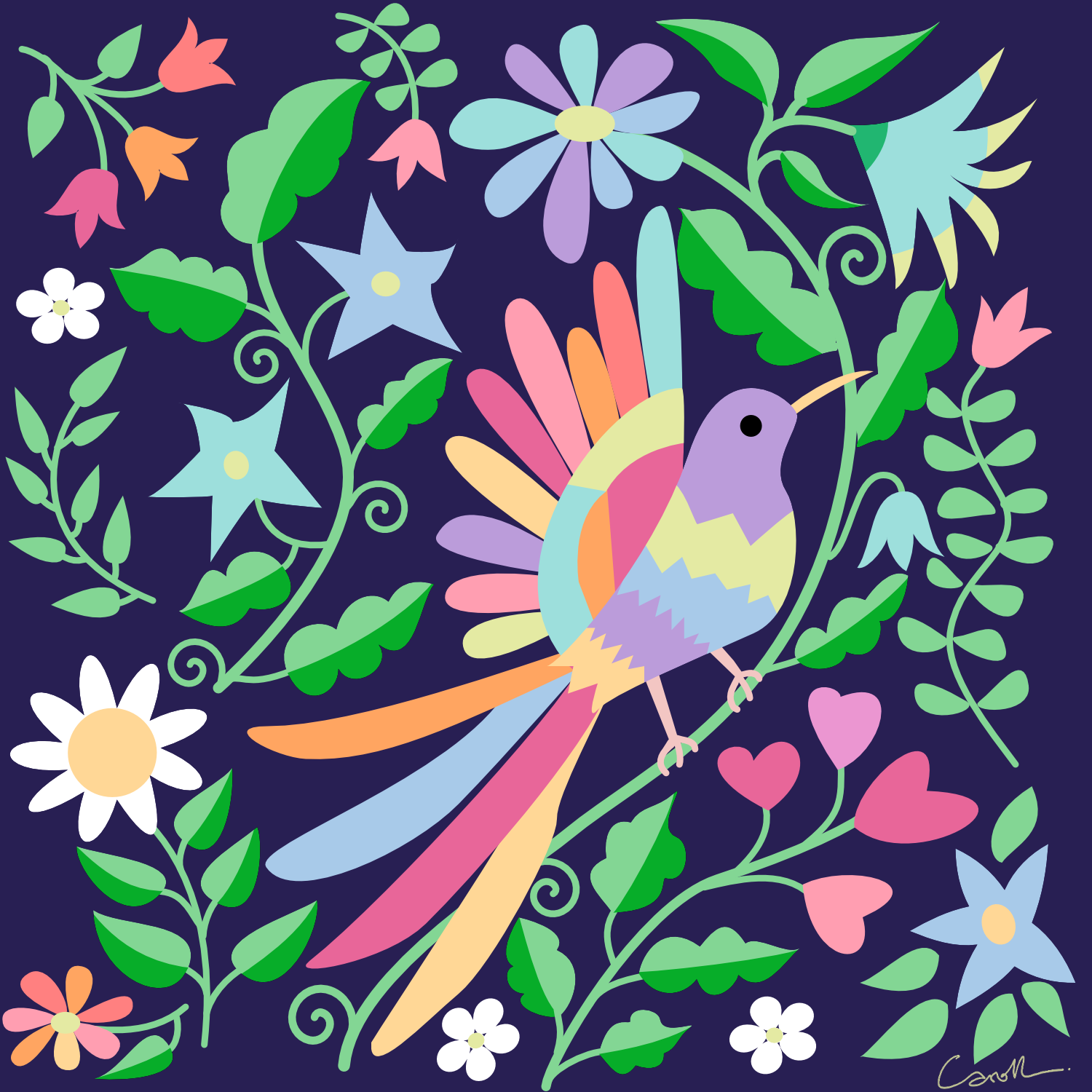 Otomi in vector - image 1 - student project