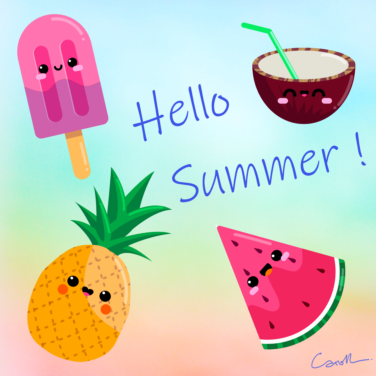Kawaï summer food - image 1 - student project