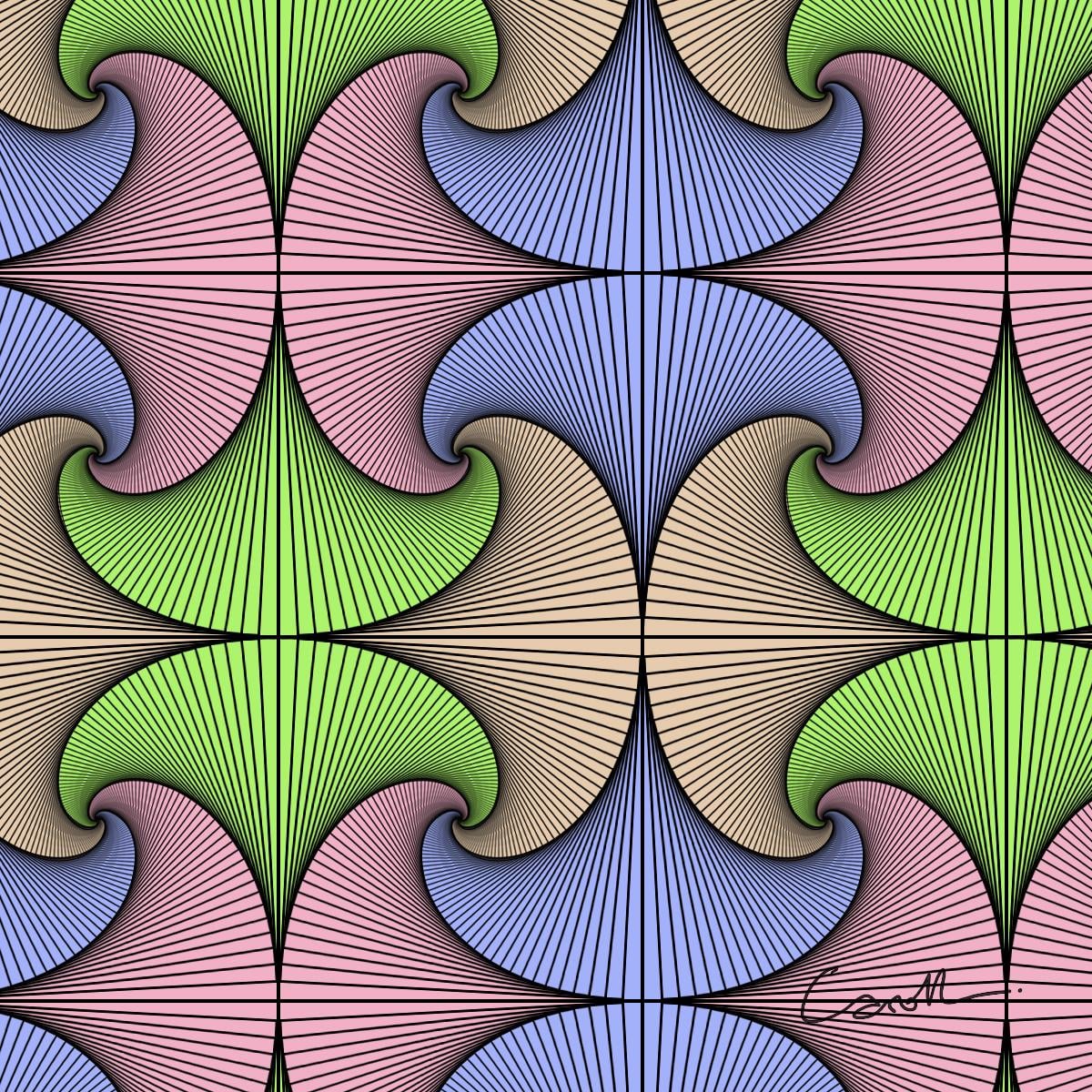 Whimsical rotated patterns - image 2 - student project
