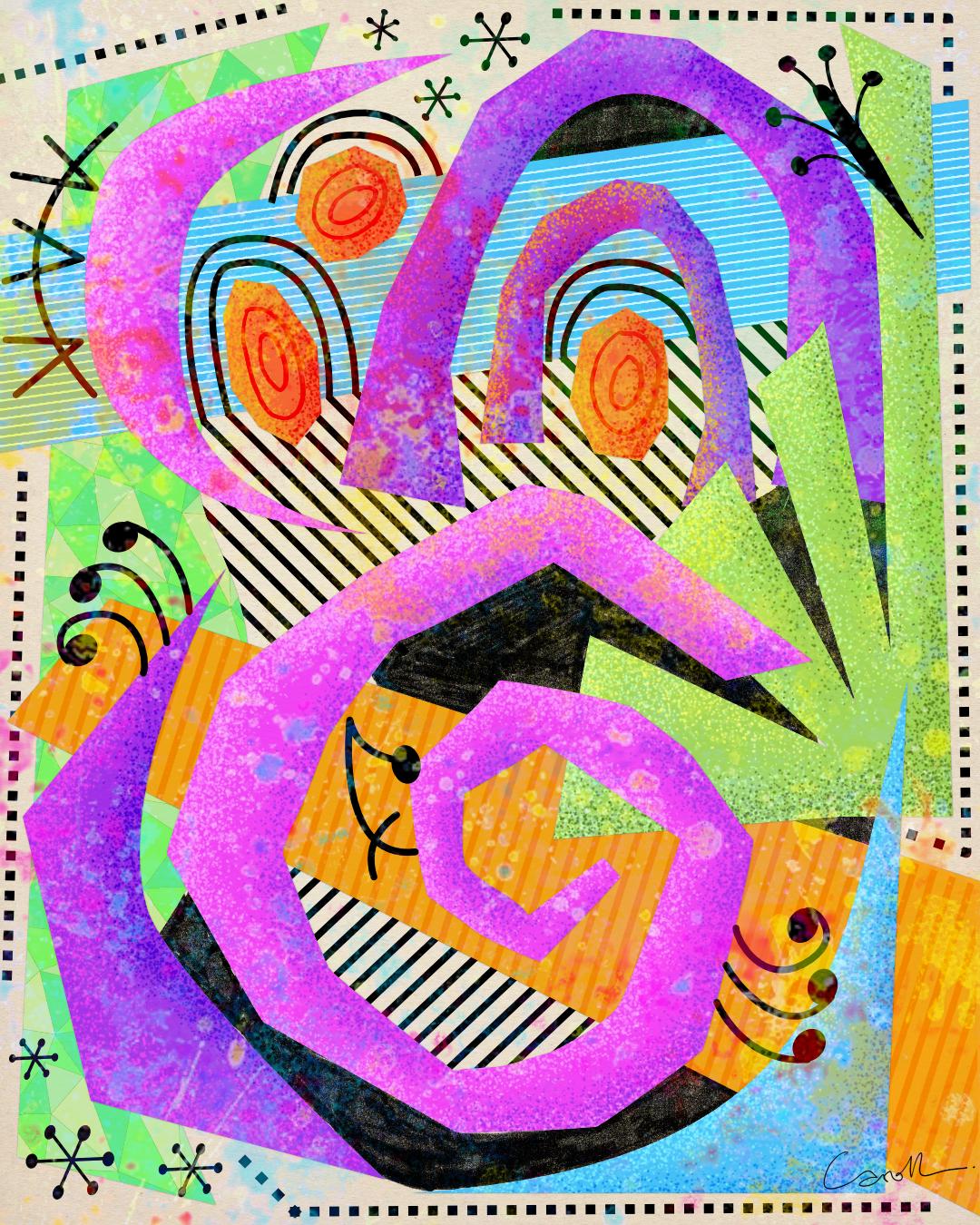 Abstract digital collage - image 1 - student project