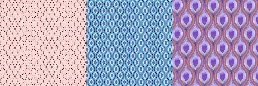 Curvy lines patterns - image 2 - student project