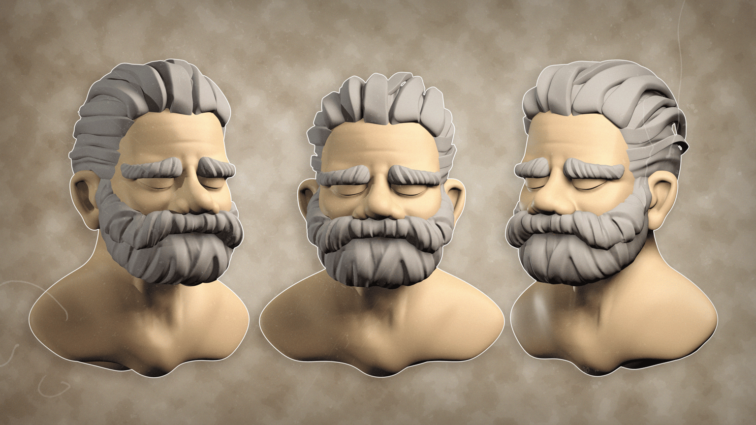 OLD MAN | Zbrush Character Sculpting - image 1 - student project