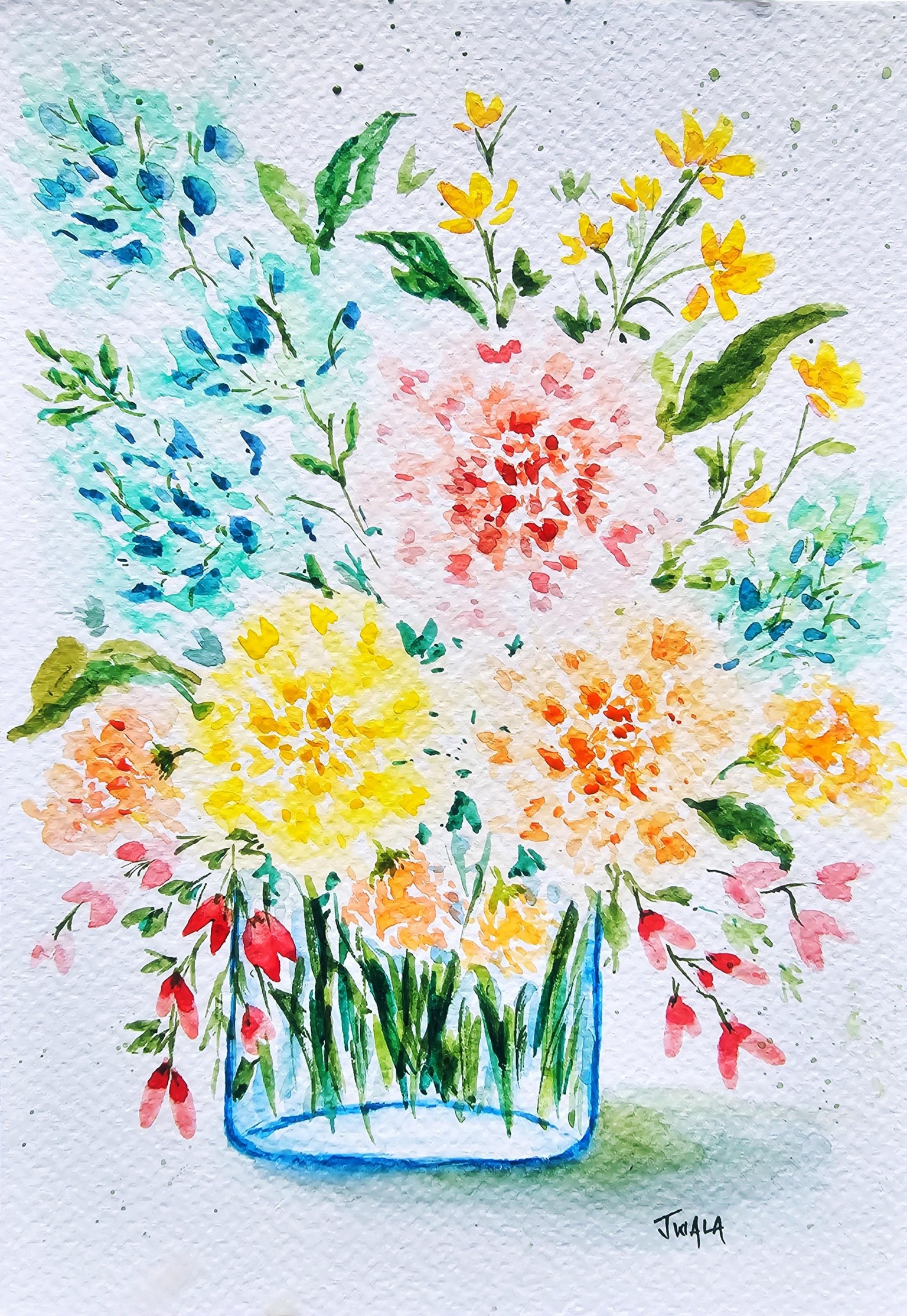 Loose Floral Bouquet - image 1 - student project