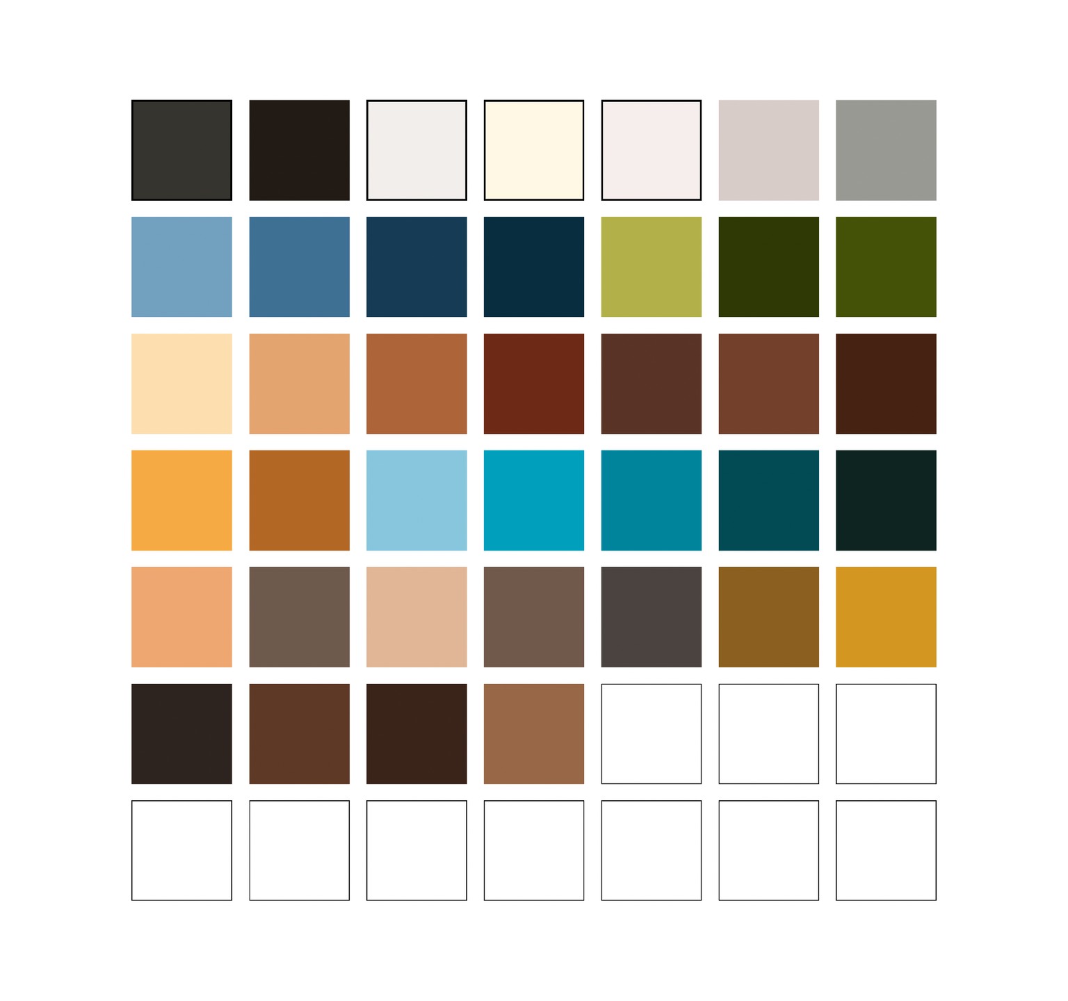 Color palette for my brand (illustrator) - image 2 - student project