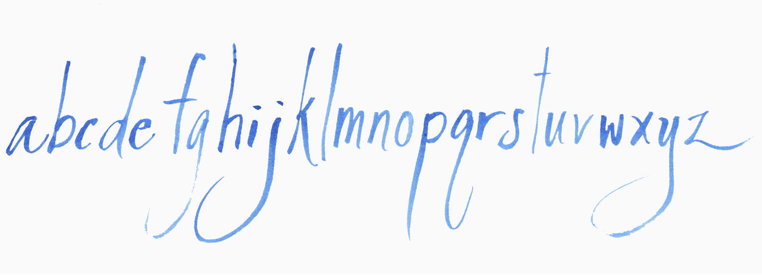 digitizing blue ink lettering - image 1 - student project