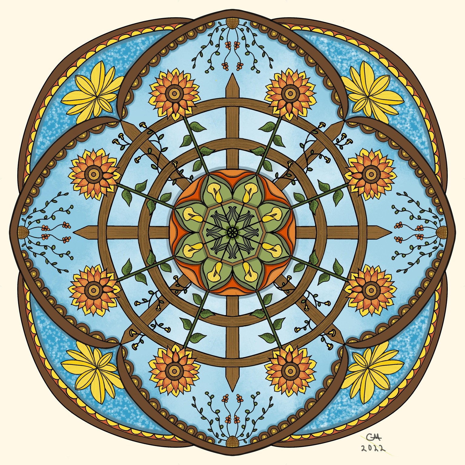 Botanical Mandala - image 1 - student project