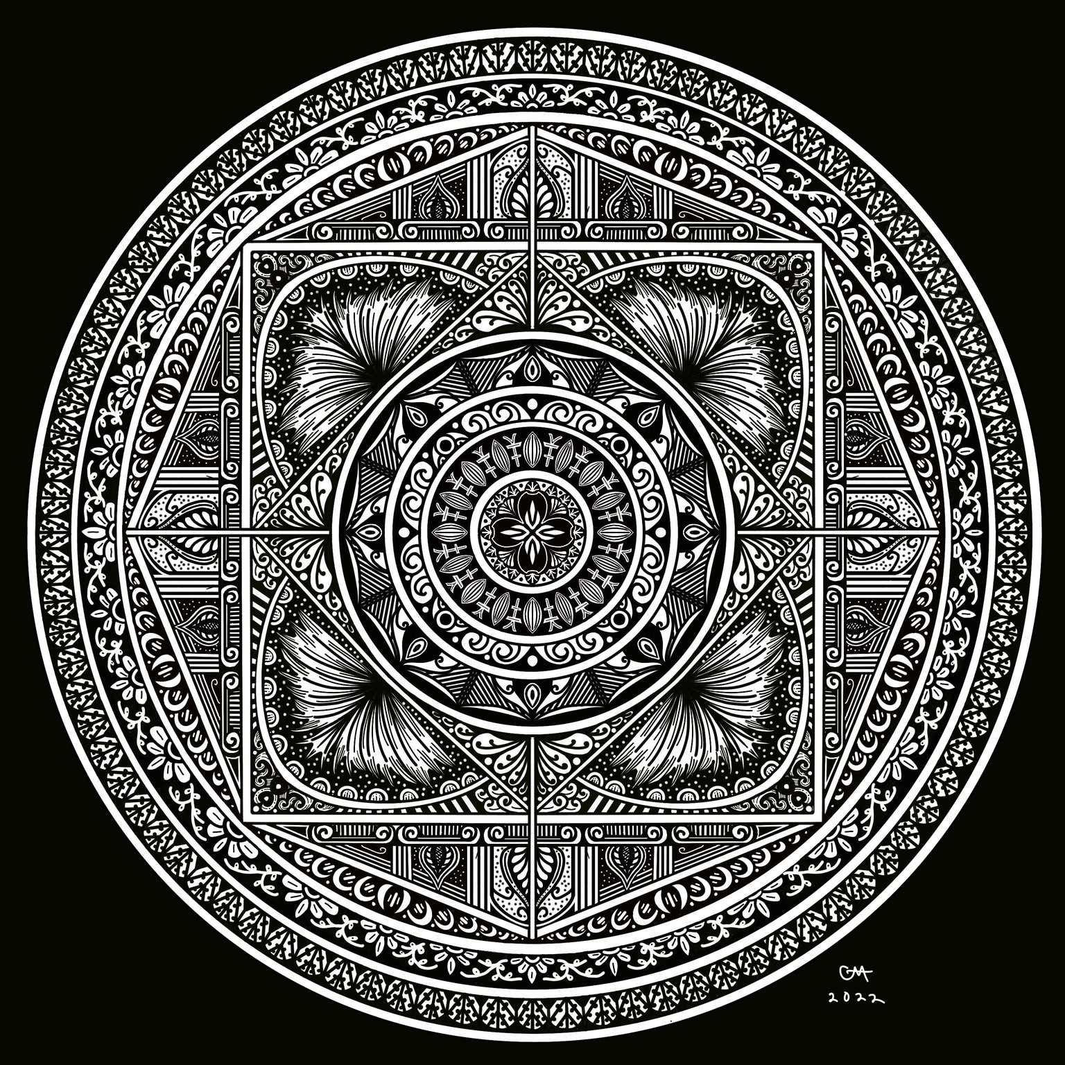 Geometric Mandala - image 1 - student project