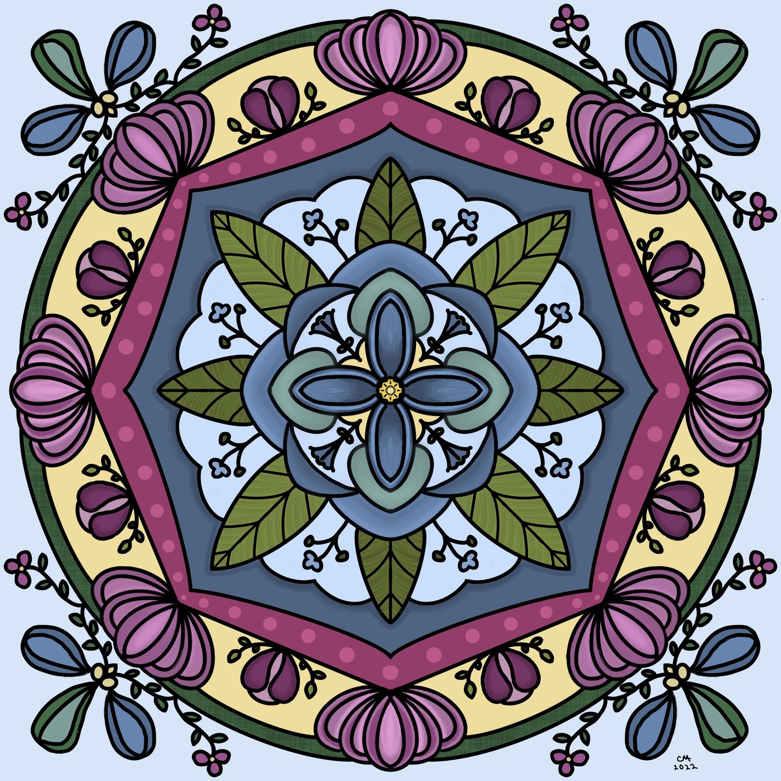 Botanical Mandala - image 2 - student project