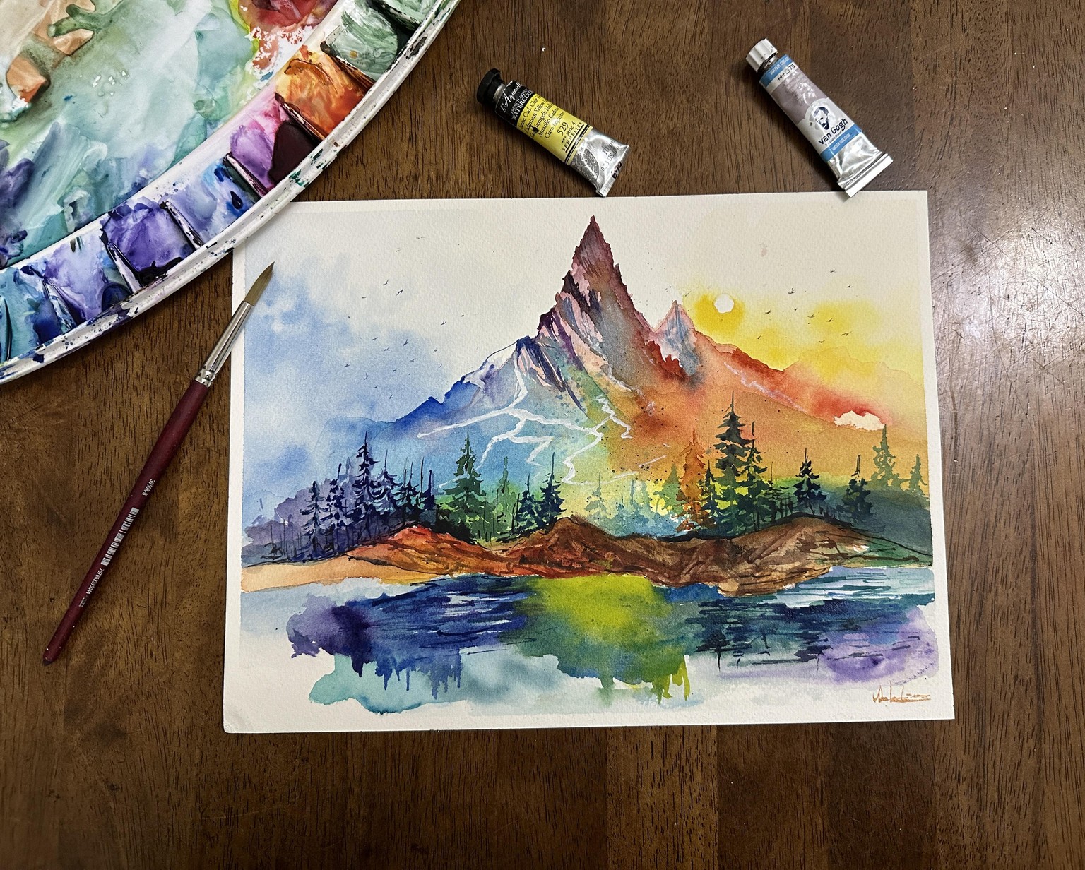 Painting Dynamic Mountain with Will - image 1 - student project