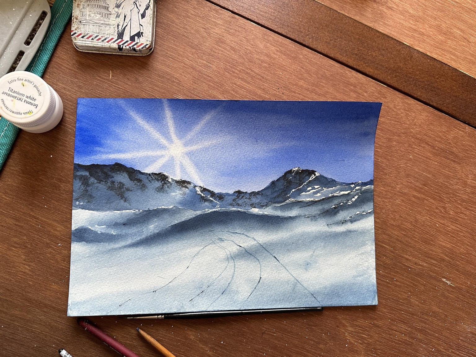 Winter landscapes in watercolour A 12 day challenge - image 5 - student project